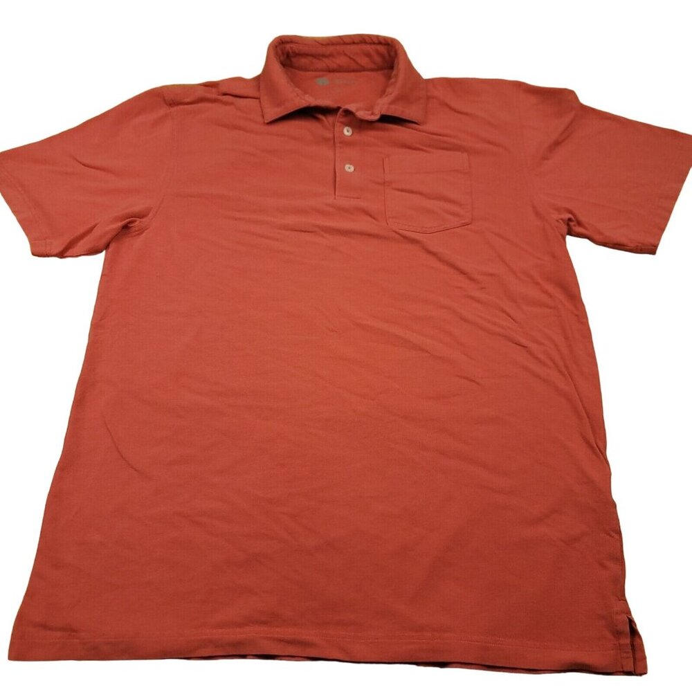 Onward Reserve Mens M Shirt Polo Performance Pima Cotton Stretch Brick Red‎ Golf